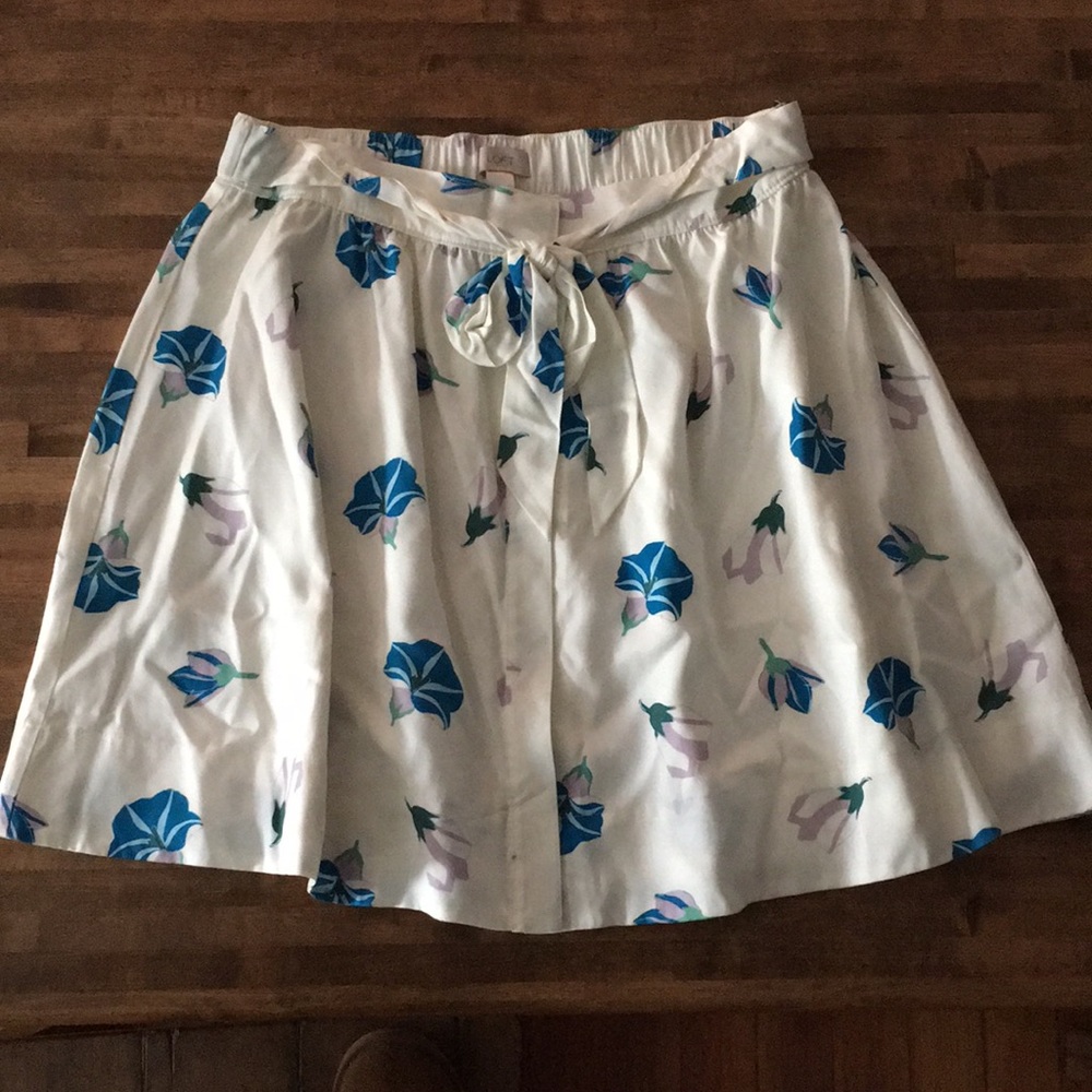Loft flower print skirt NWT